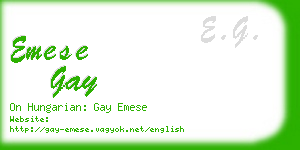 emese gay business card